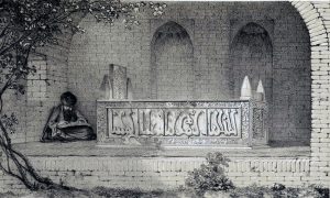 Tomb_of_Sheikh_Saadi_by_Eugène_Flandin